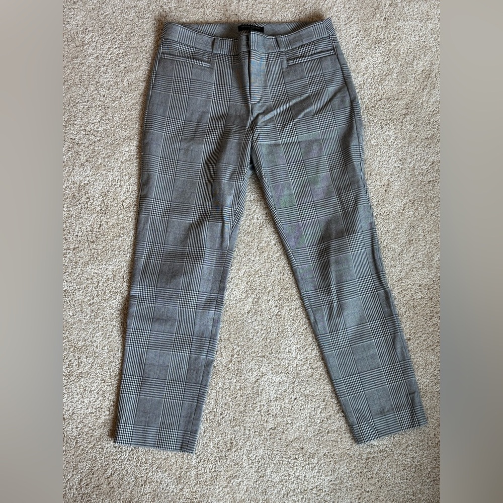 Banana Republic Sloan Checked Cropped Pants